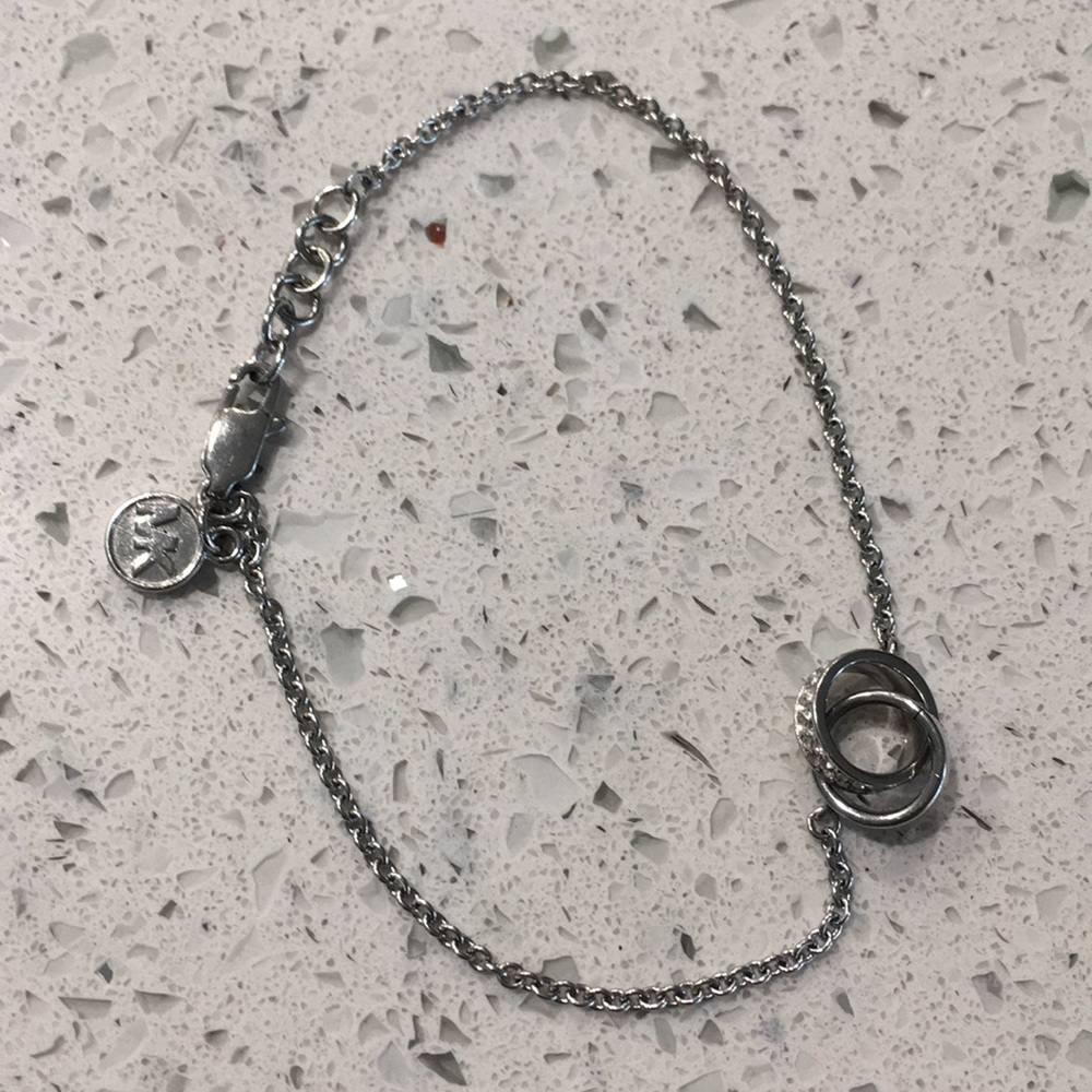 MICHAEL KORS silver and pave bracelet